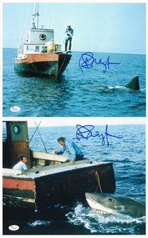 Lot of (2) Richard Dreyfus Signed "Jaws" 11x14 Photos (JSA)